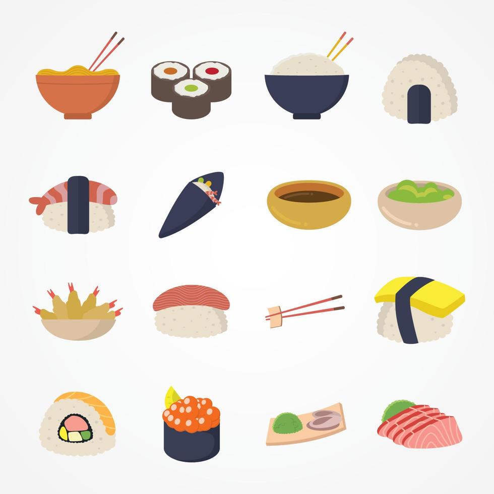 Japans eten pictogram vector ontwerp