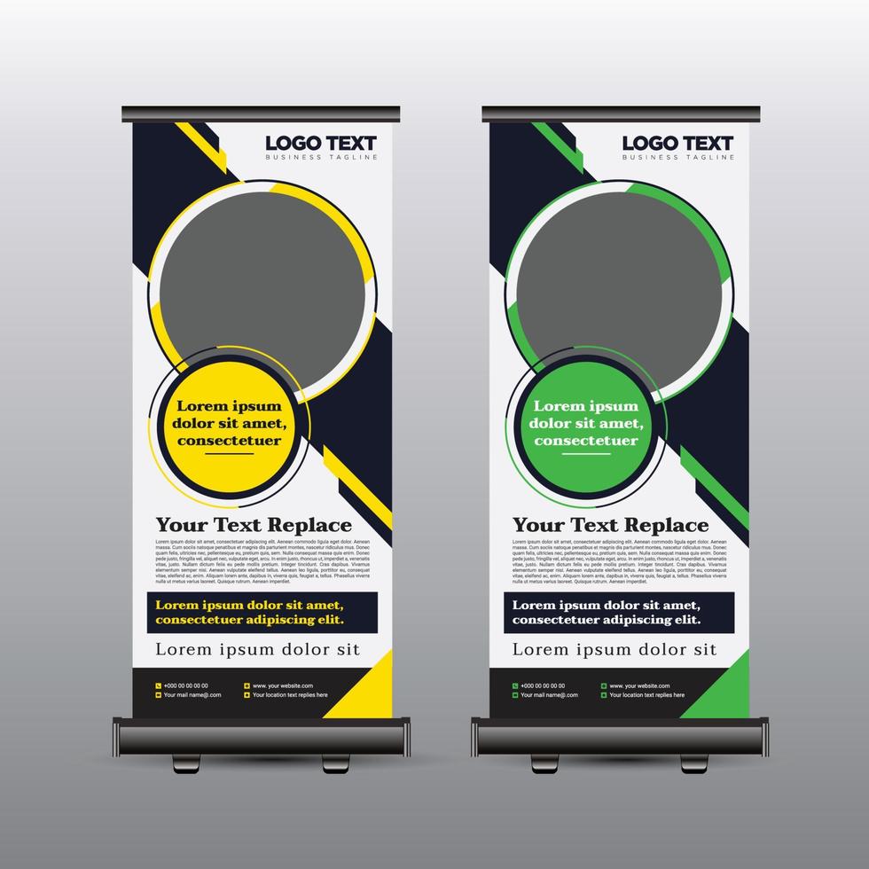 kinderen school toelating roll-up banner vector