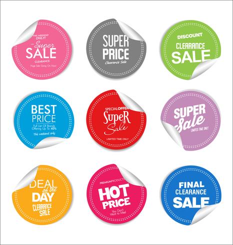 Moderne badges stickers en labels-collectie vector