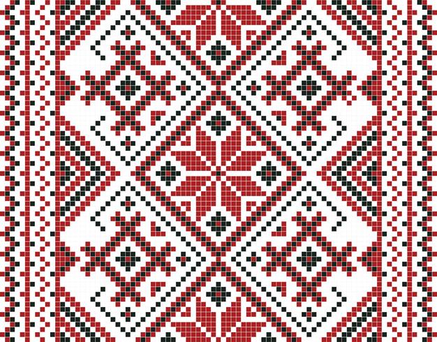 Vectorillustratie van Oekraïens naadloos ornament. Voor behang, textiel, kaarten vector