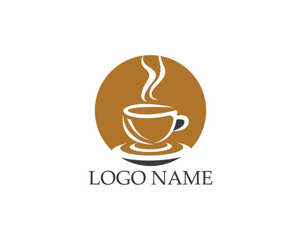 Koffiekopje pictogram logo vector