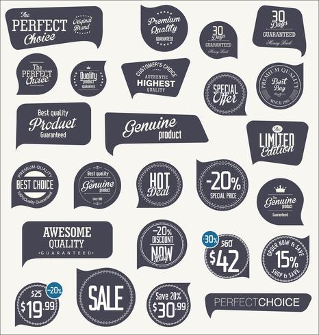 Moderne badges stickers en labels-collectie vector