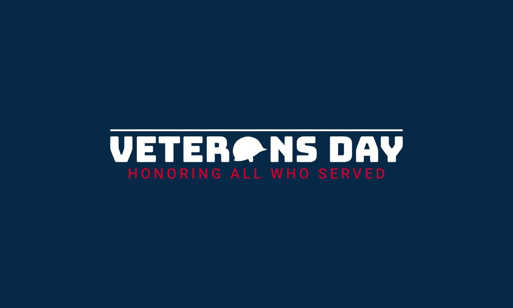 vectorillustratie van veteranen dag. vector