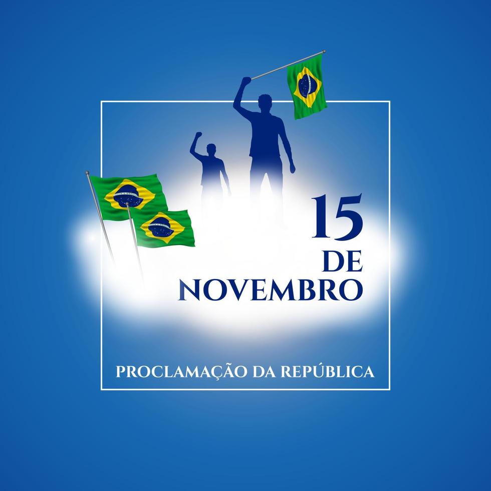 brazilië republiek dag achtergrond. vectorillustratie. vector