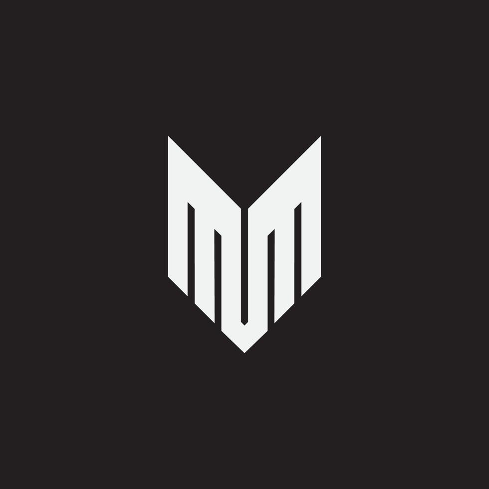 eerste letter mm monogram logo. vector