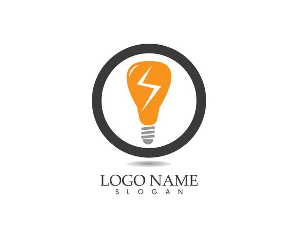 Gloeilamp logo vector