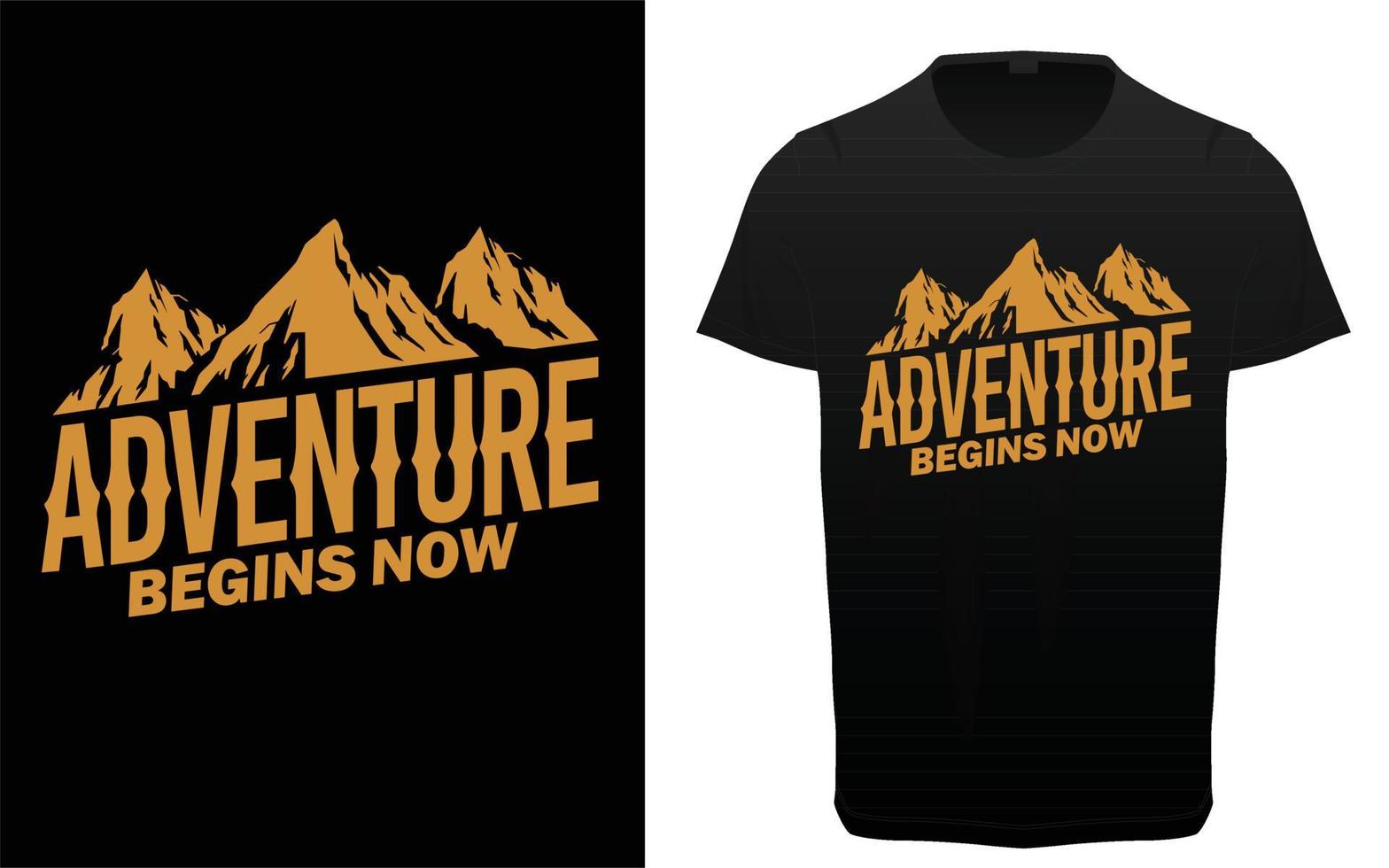 klaar voor het avontuur of ga naar huis typografie t-shirtontwerp, avontuur, berg- en wandelcitaten, vector