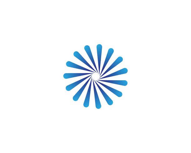vortex logo en symbolen sjabloon vector