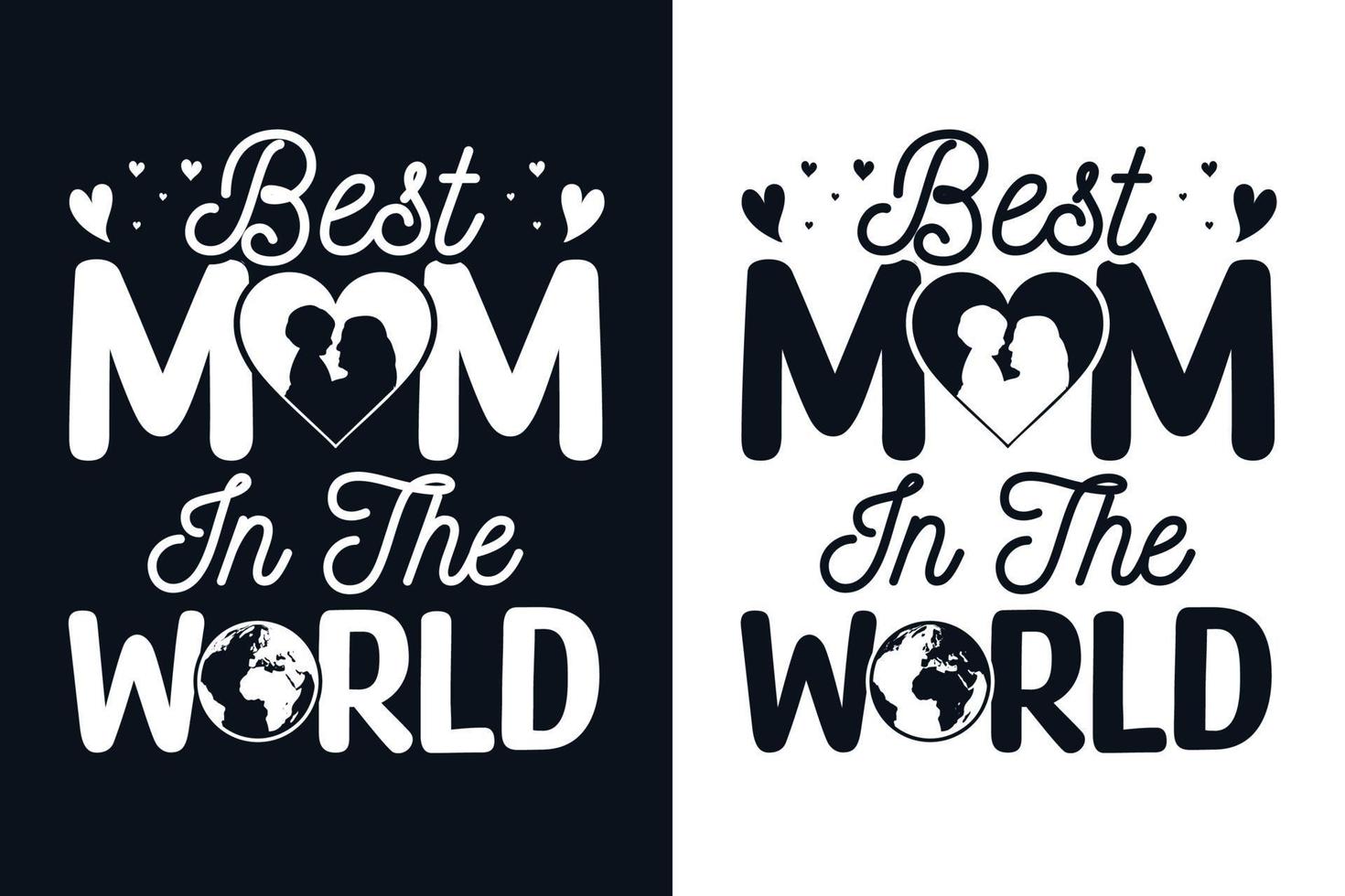 beste moeder ter wereld moederdag citaten typografie t-shirtontwerp vector