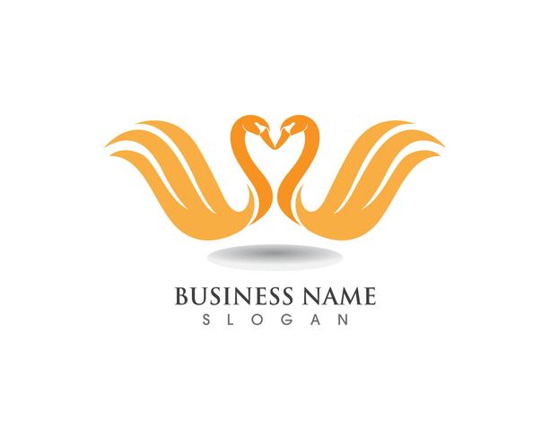 Swan logo sjabloon vector