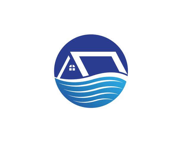 huisgebouwen logo symbolen pictogrammen sjabloon vector