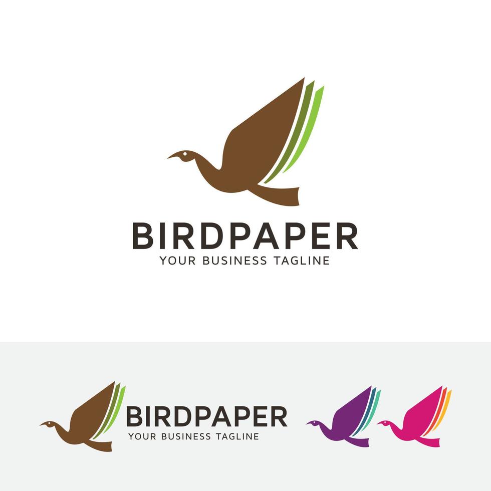 ontwerpsjabloon voor vogellogo vector