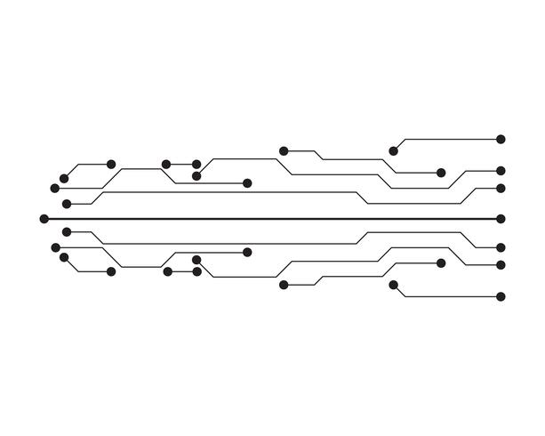 circuit illustratie vector sjabloonlijn