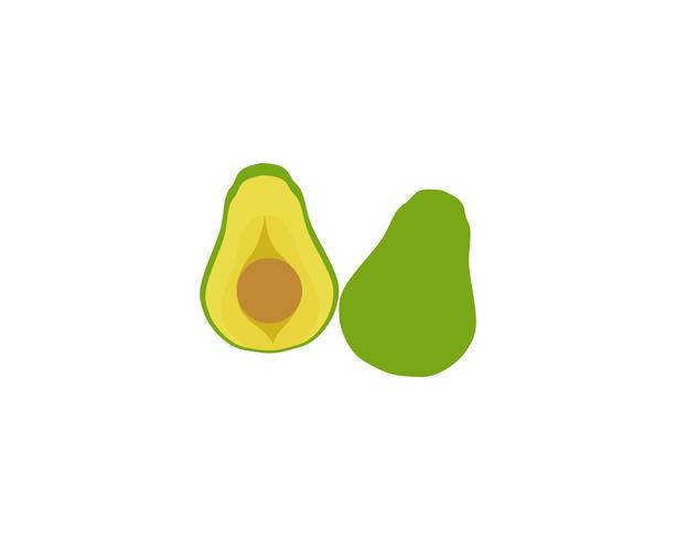 avocado vector sjabloonlogo