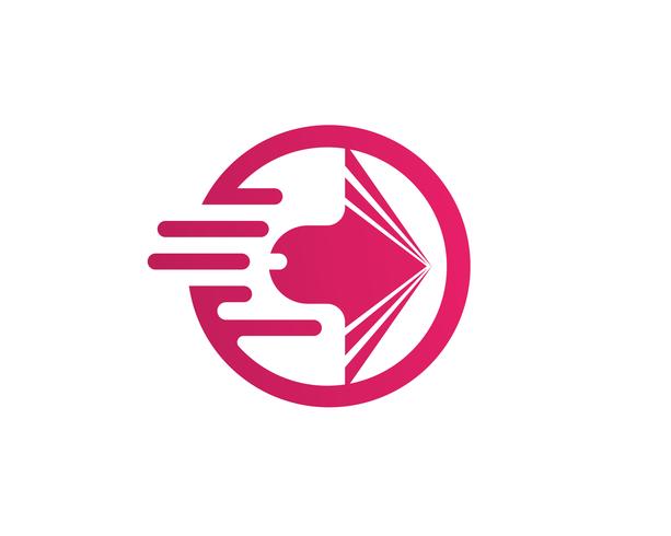 Sneller ontwerp van de het pictogramillustratie van het Logomalplaatje vector
