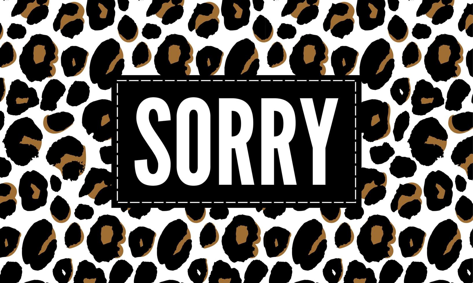 slogan sorry coole zin grafisch vector print mode belettering kalligrafie