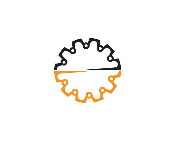 Gear Logo Template vector illustratie van de pictogramillustratie