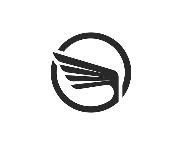 Falcon Wing Logo Template vector pictogram ontwerp