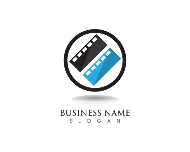 Film logo en symbolen vector sjabloon