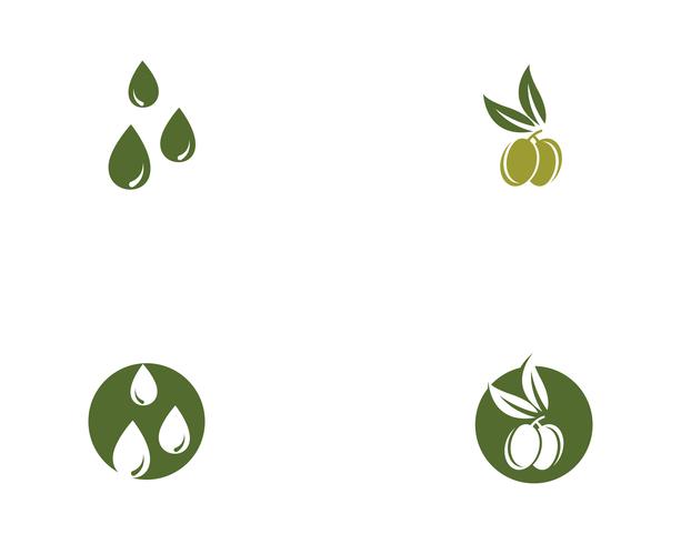 olijf logo sjabloon vector pictogram
