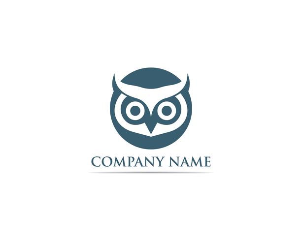 Owl logo vogel vector illustrator