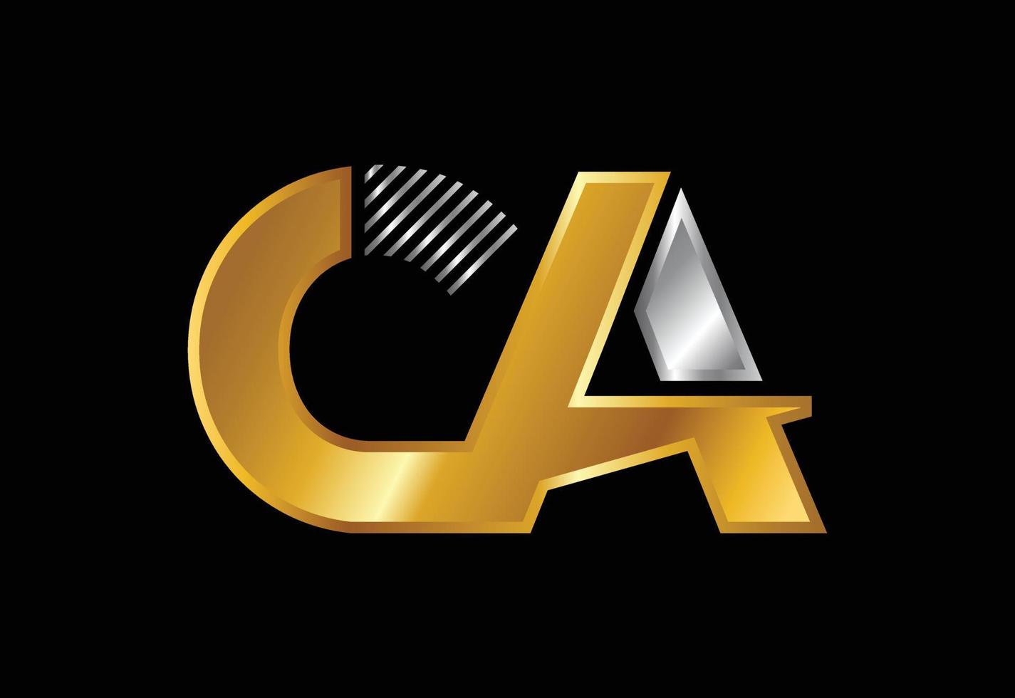 eerste letter ca logo ontwerp vector. grafisch alfabetsymbool voor bedrijfsidentiteit vector