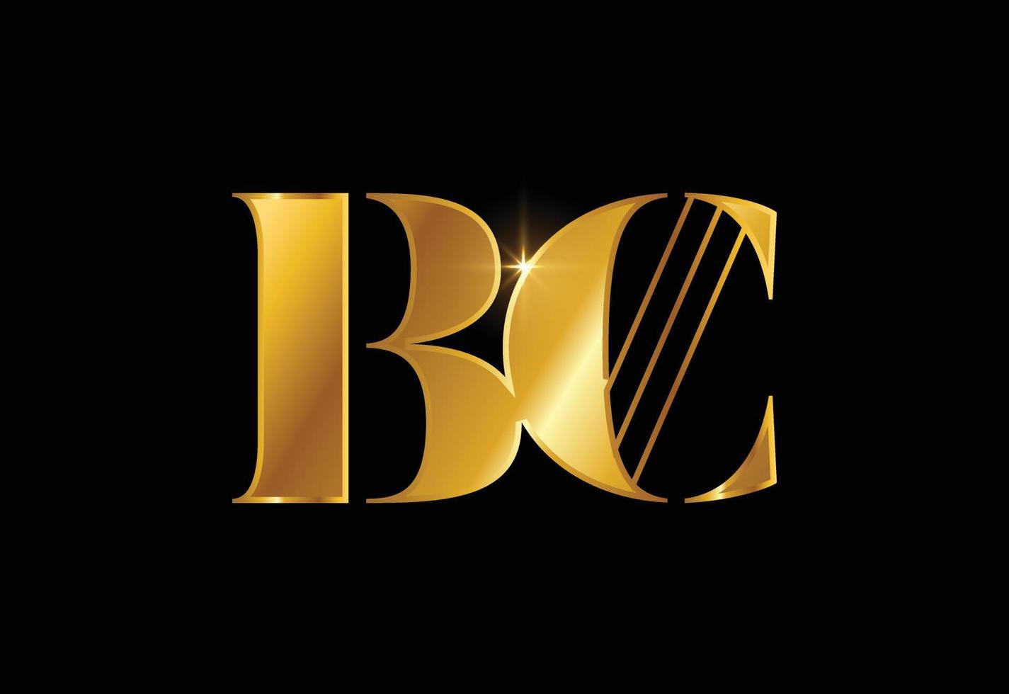 eerste monogram brief bc logo ontwerp vector. grafisch alfabetsymbool voor bedrijfszaken vector
