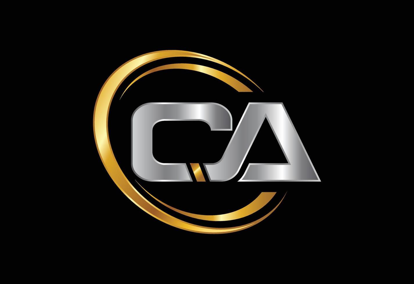 eerste letter ca logo ontwerp vector. grafisch alfabetsymbool voor bedrijfsidentiteit vector