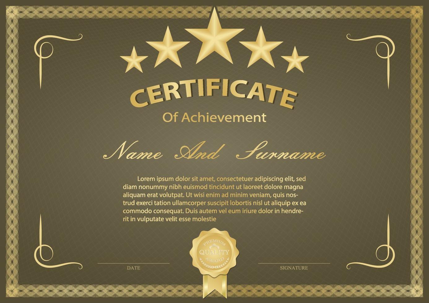 certificaat vintage vector