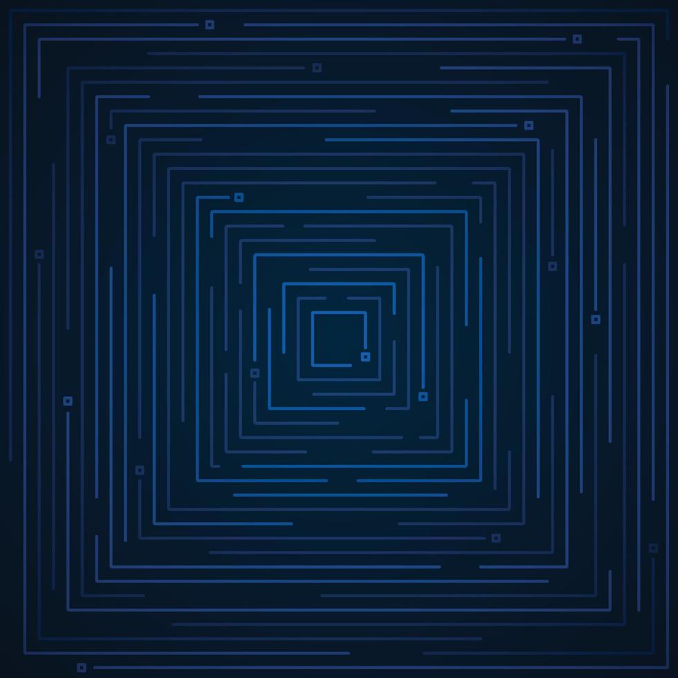 abstracte futuristische blauwe lijnpatroon van geometrische tech artwork sjabloon. geometrische elementen ontwerpen voor kopie ruimte van tekst, koptekst, achtergrond. illustratie vector