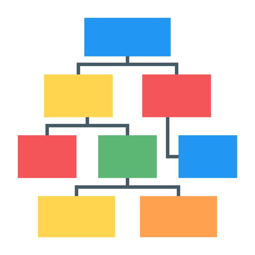 een modern icoon van workflow infographic in plat design vector