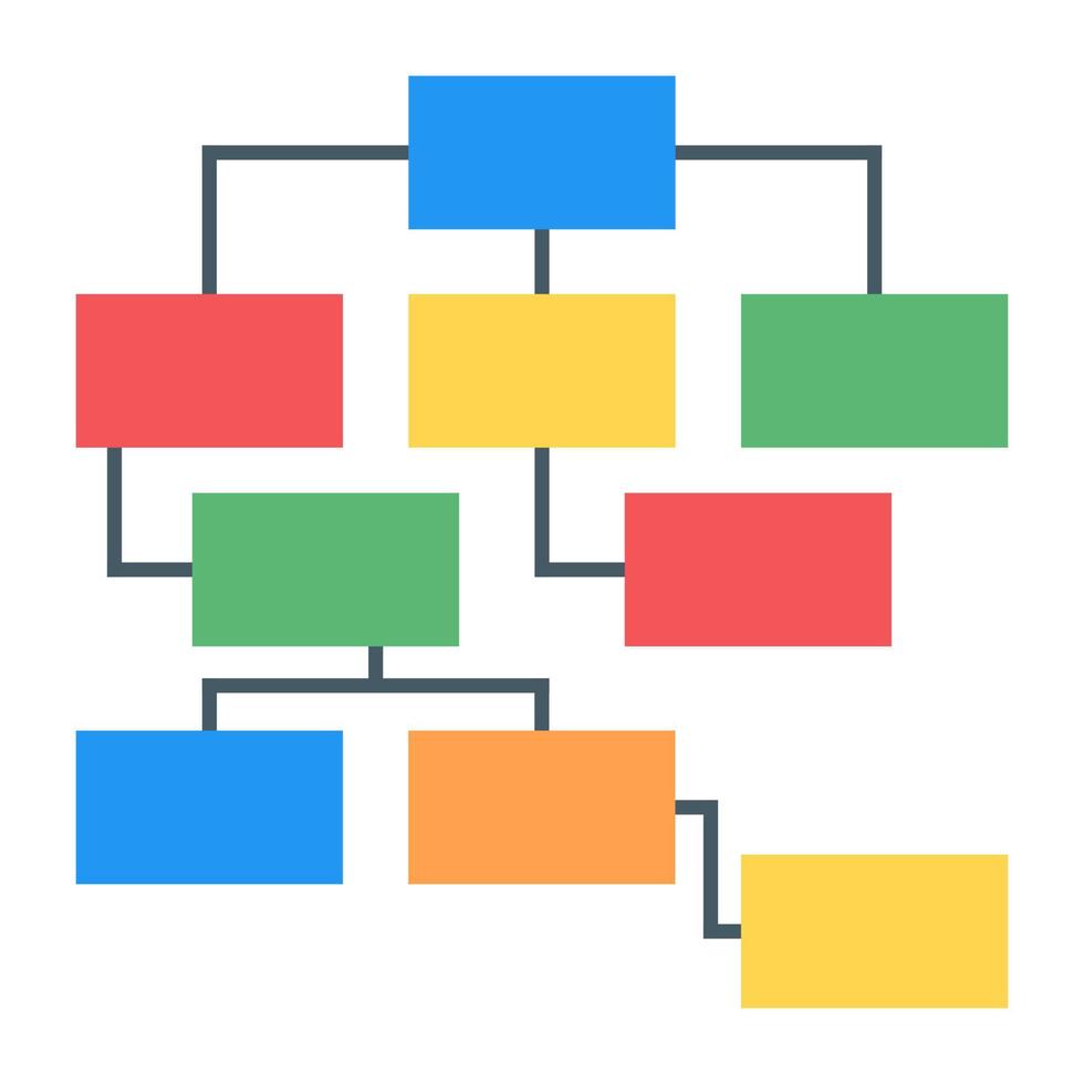 een modern icoon van workflow infographic in plat design vector