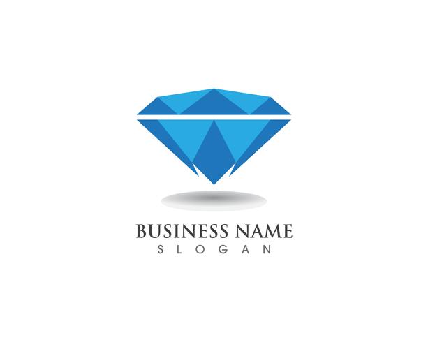 Diamant logo symbool vector sjabloonpictogram
