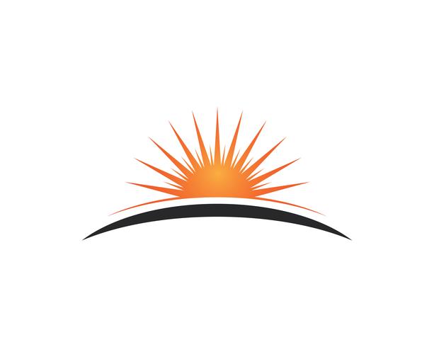 Sun generiek logo en symbolen vector