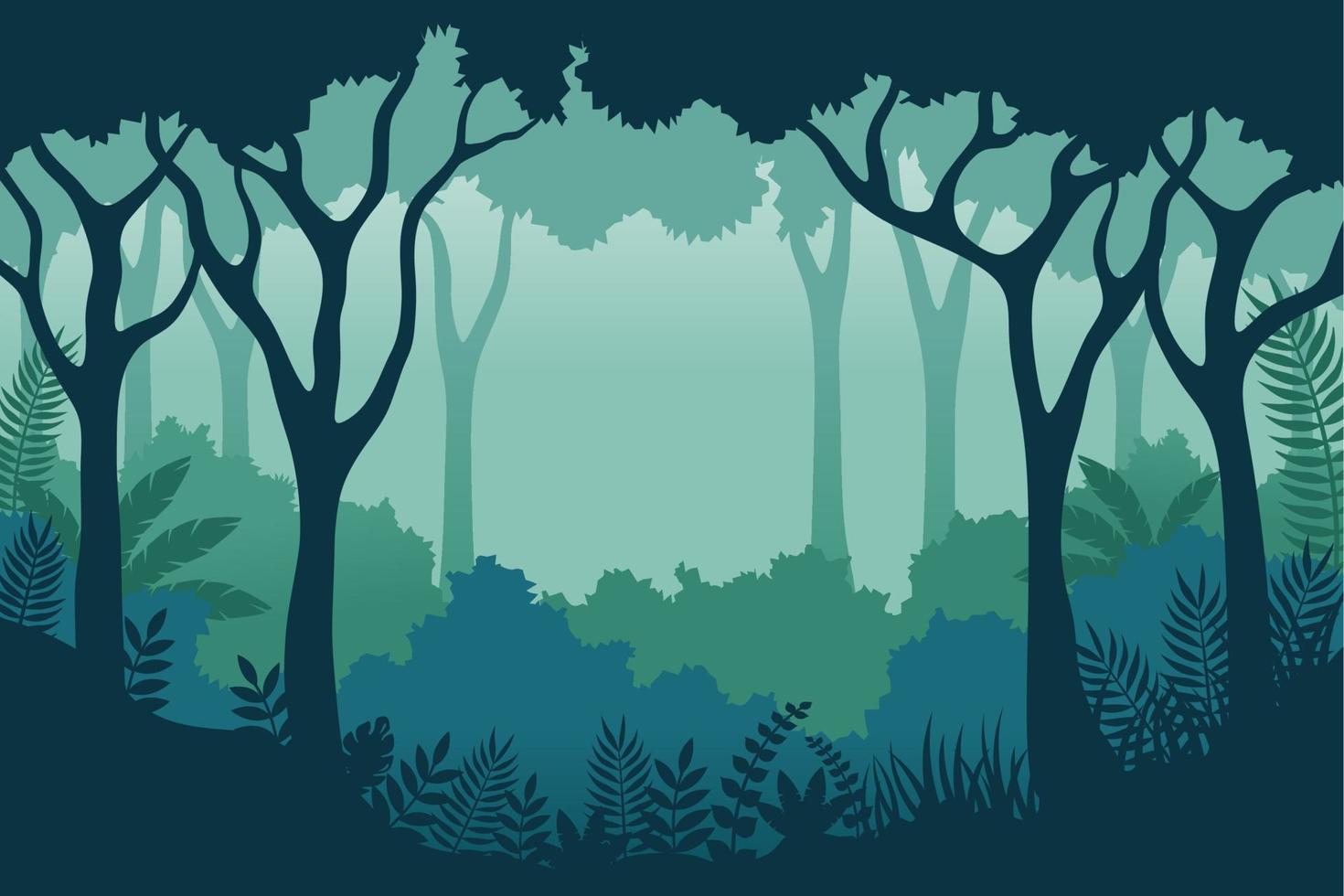 jungle landschap achtergrond vector