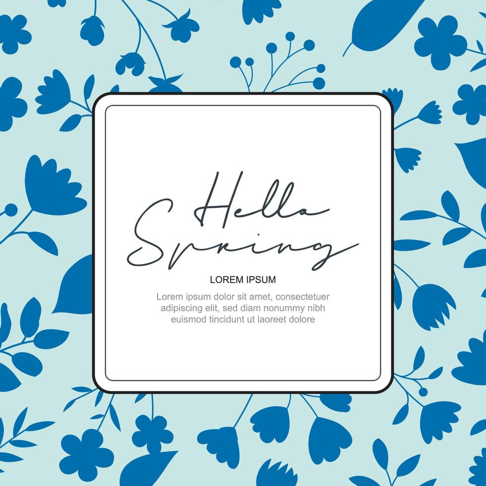 hallo lente banner achtergrond sjabloon met kleurrijke flower.can gebruik sociale media kaart, voucher, behang, flyers, uitnodiging, posters, brochure. vector