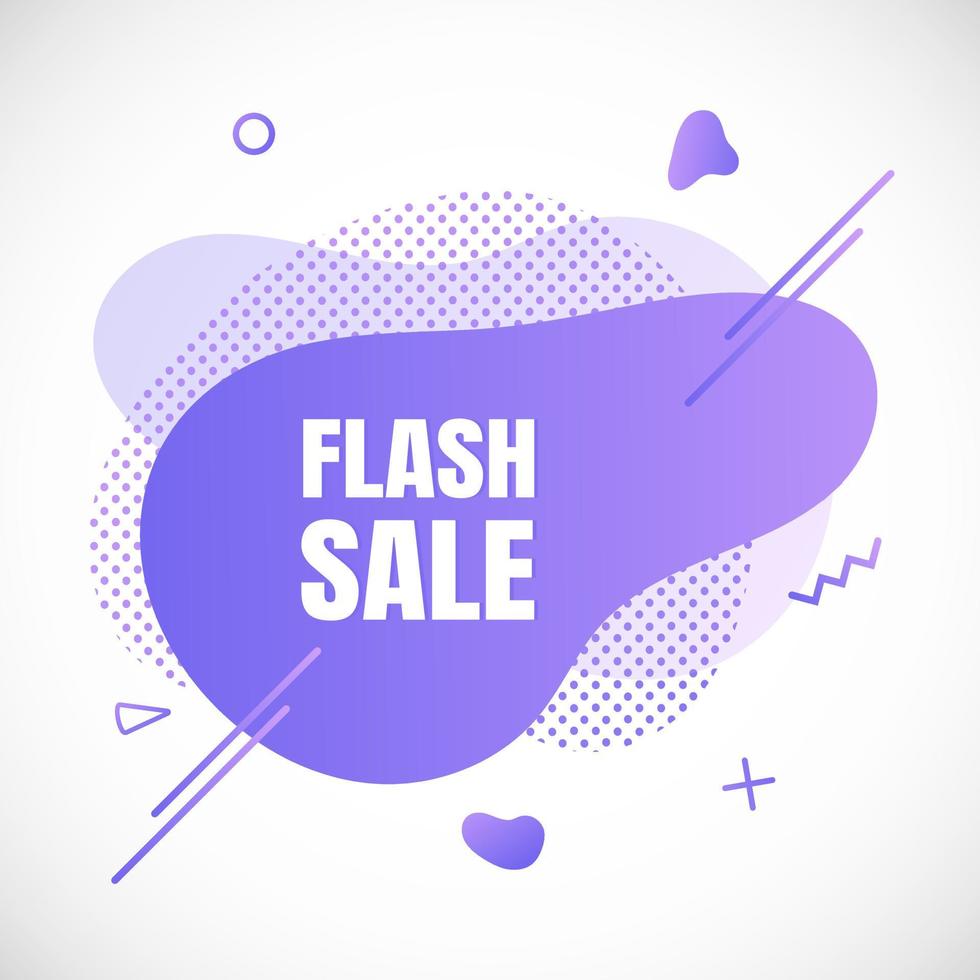 modern vloeibaar abstract speciale aanbieding prijs teken flash verkoop tekst gradiënt vlakke stijl ontwerp vloeistof vectoren kleurrijk vector illustratie banner eenvoudig vorm reclame grote verkoop of goedkeuring symbool