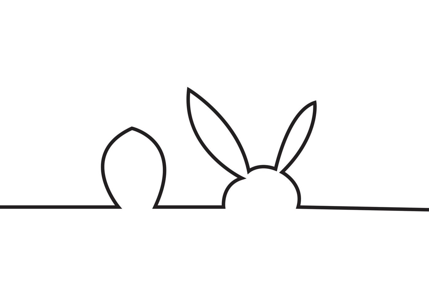 krabwerk met eieren en konijnenoren, thema Pasen vector