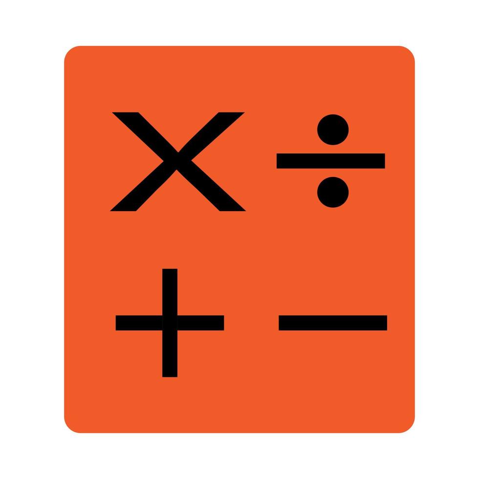 illustratie vectorafbeeldingen van rekenmachine knoppictogram vector