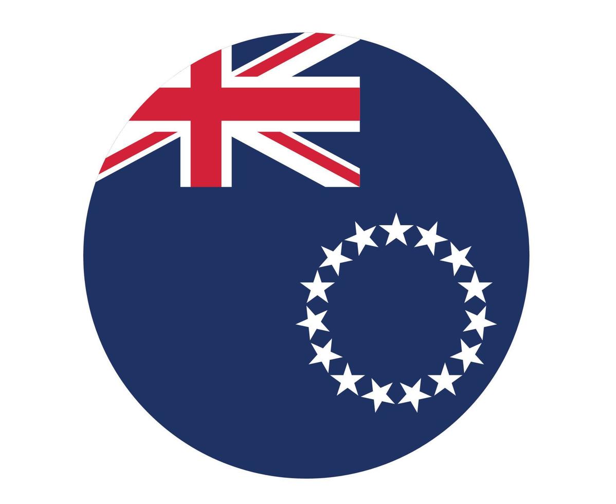 Cook eiland vlag nationaal oceanië embleem pictogram vector illustratie abstract ontwerp element