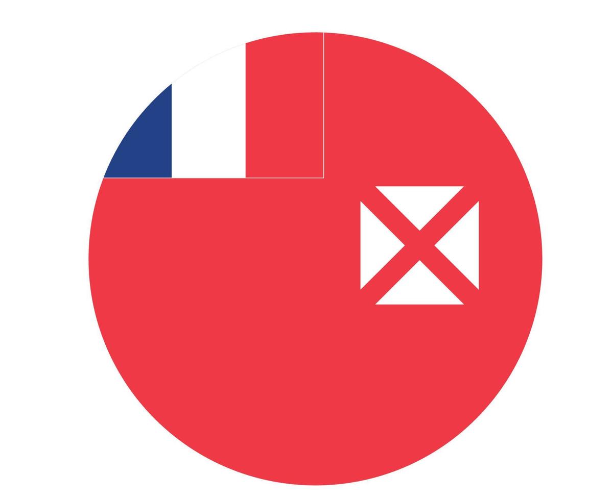 wallis en futuna vlag nationaal oceanië embleem pictogram vector illustratie abstract ontwerp element