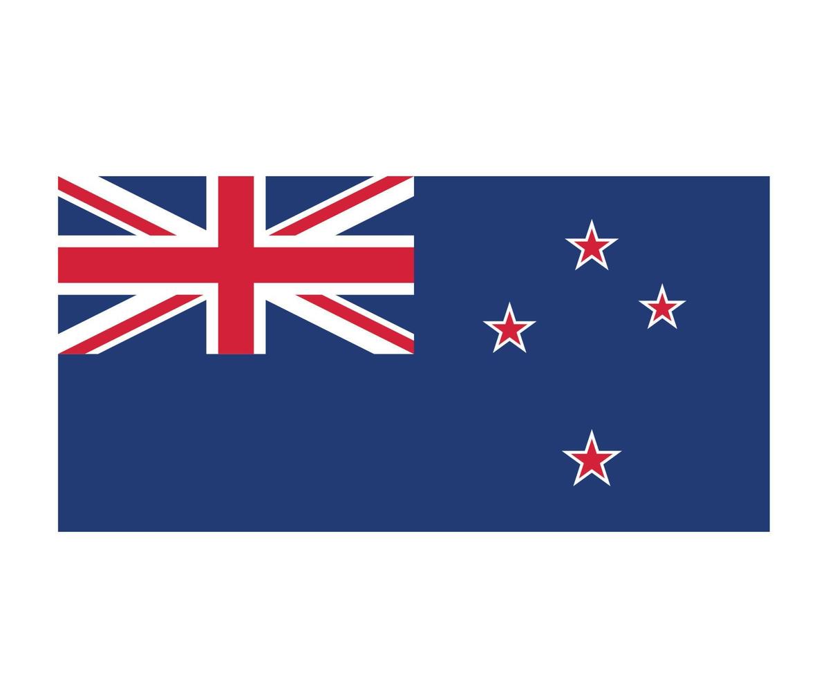 nieuw-zeeland vlag nationaal oceanië embleem symbool pictogram vector illustratie abstract ontwerp element