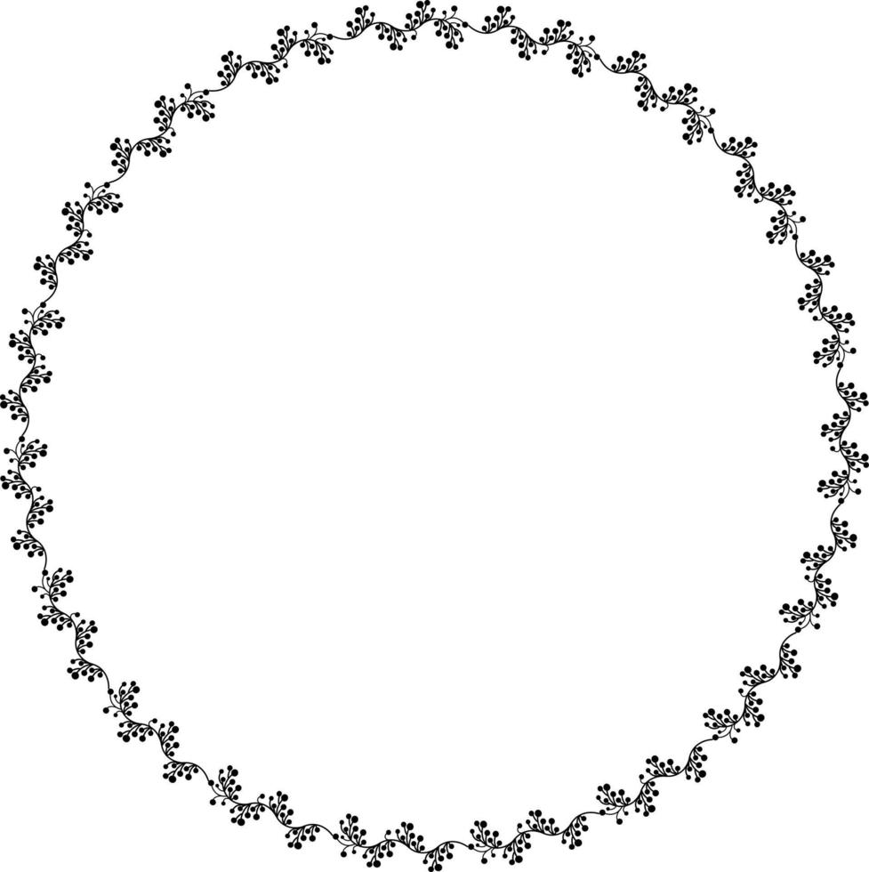 ovale botanische frame vector
