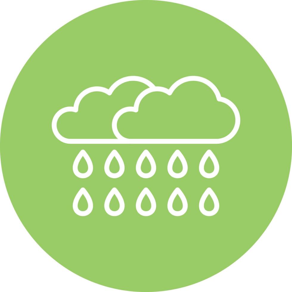 regenachtige pictogramstijl vector