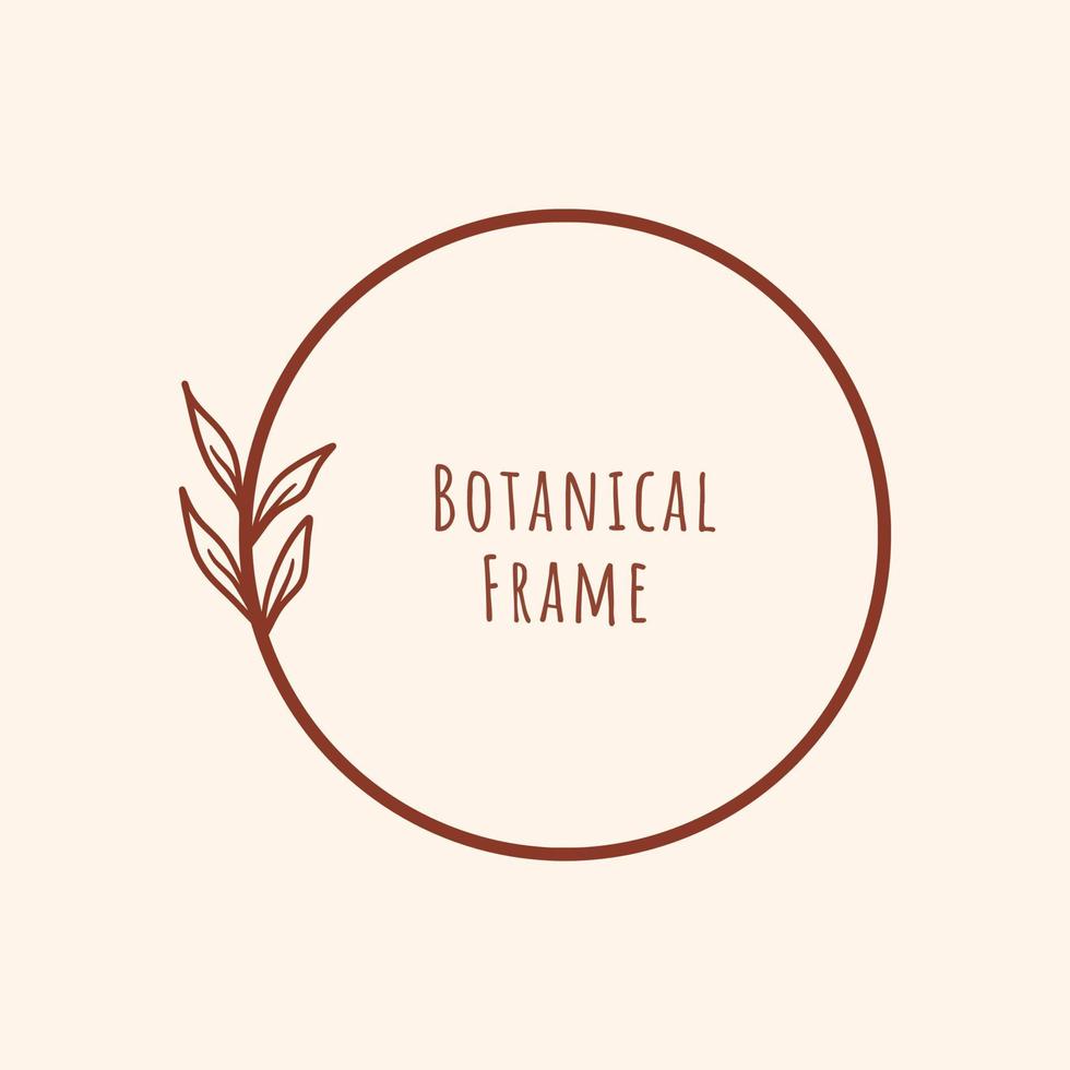 bloemen frame. botanisch frame voor zaken, poster, uitnodiging, product vector