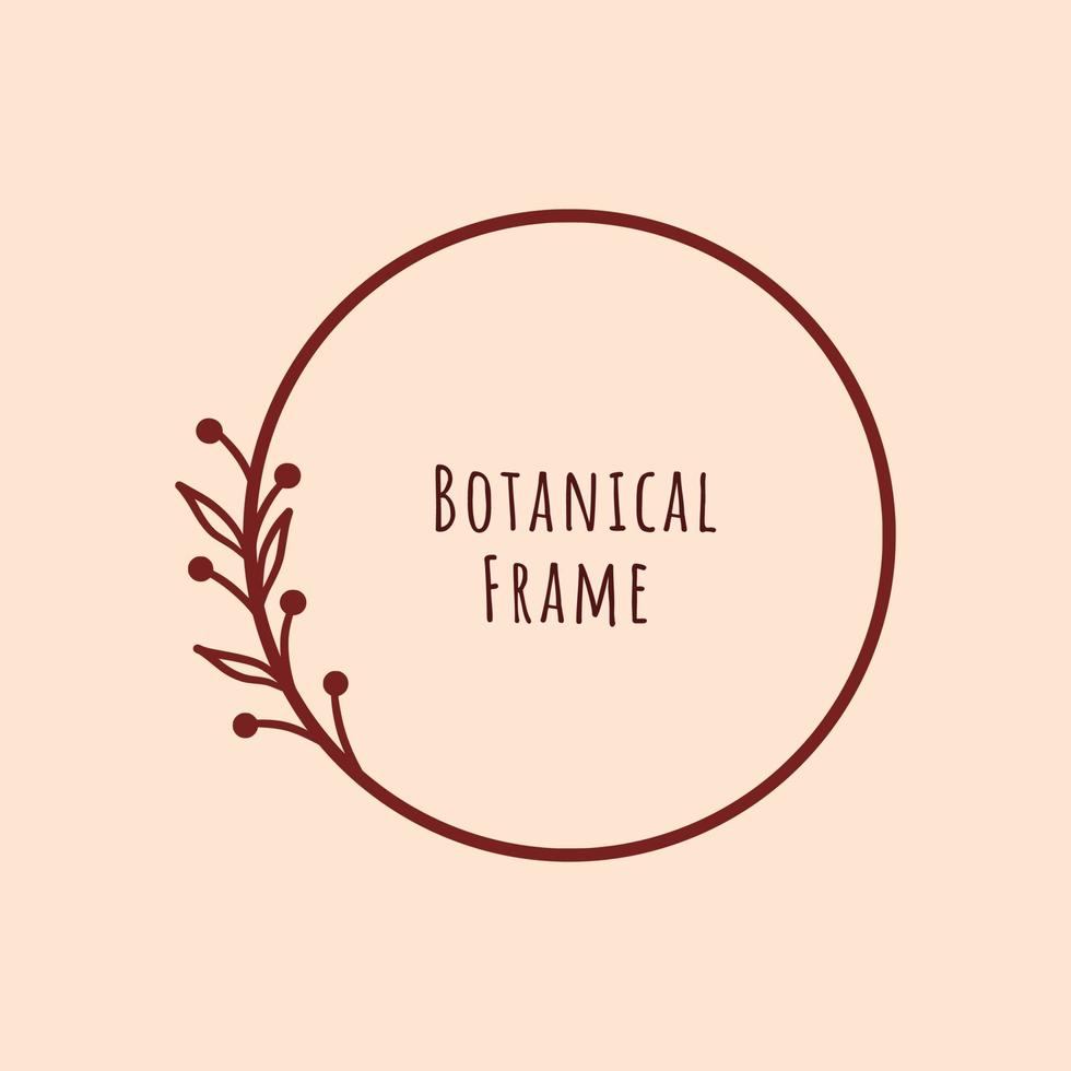 bloemen frame. botanisch frame voor zaken, poster, uitnodiging, product vector