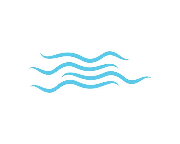 Wave beach logo en symbolen vector sjabloon