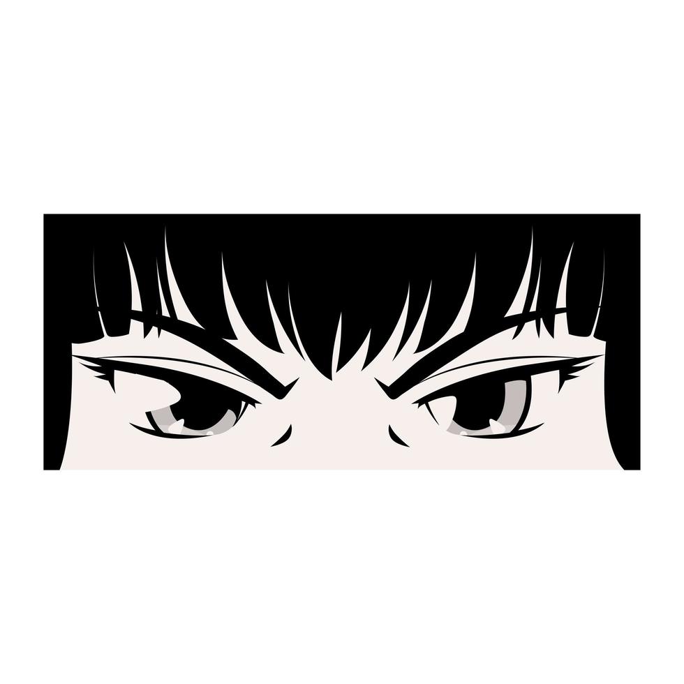 manga ogen expressie vector