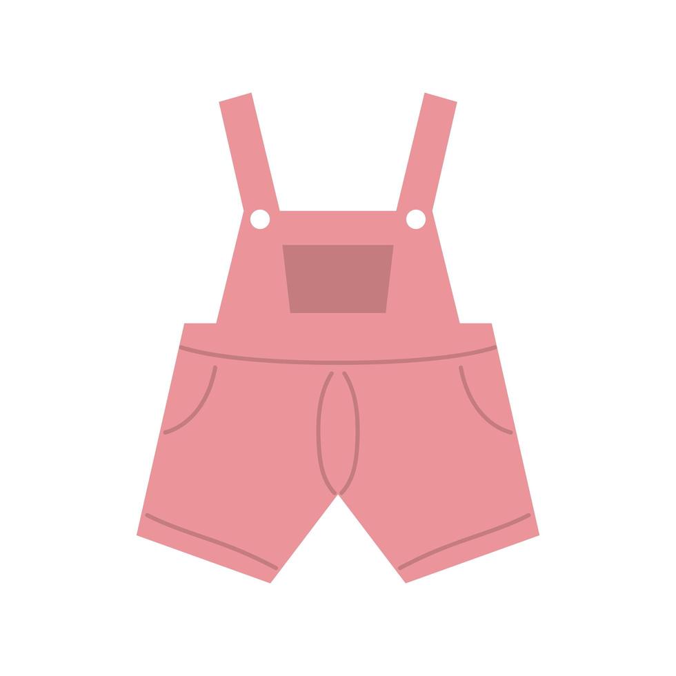 baby roze kleding icoon vector