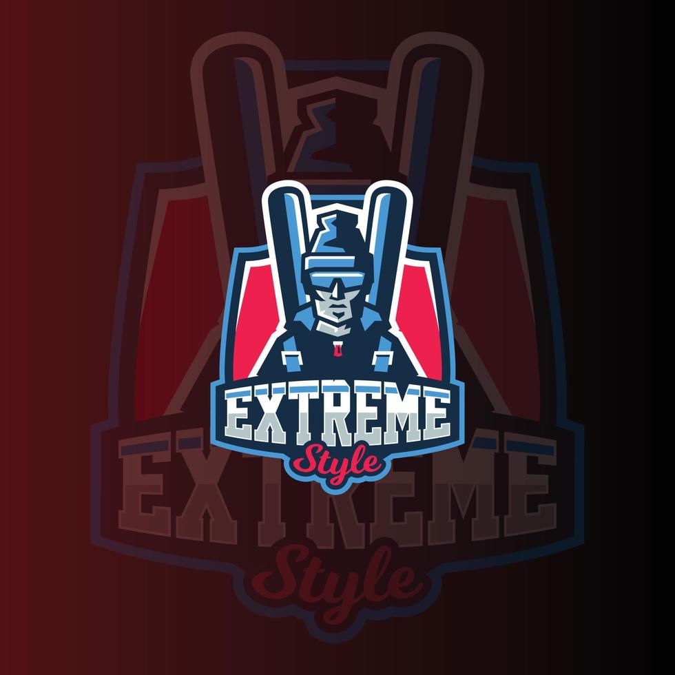 extreme stijl e-sports gaming logo vector sjabloon. gaming-logo. sport logo ontwerp